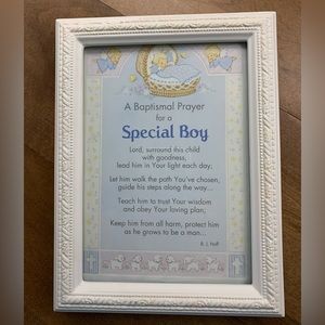 Abbey Press Framed Baptism Prayer For A Special Boy